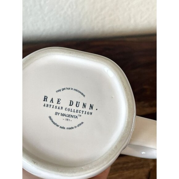 Rae Dunn Easter Some Bunny Loves You White Bunny Ears Lid Topper Rabbit Mug NEW - Picture 3 of 4